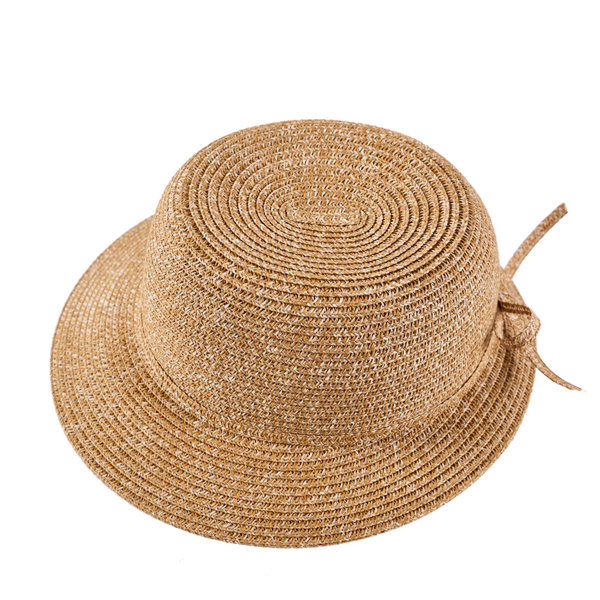 LYZA Women Bow Tie Breathable Sunscreen Bucket Hat Outdoor Leisure Sunshade Beach Cap F