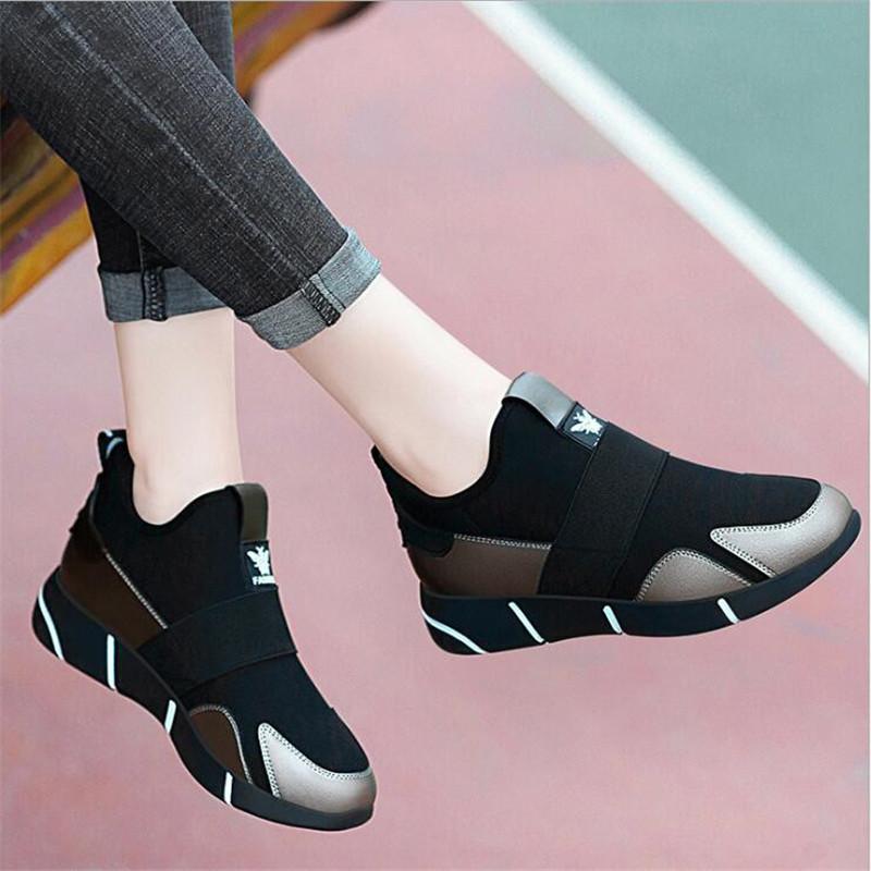 Hot Fashion Women Breathable Walking Mesh Flats Sneakers