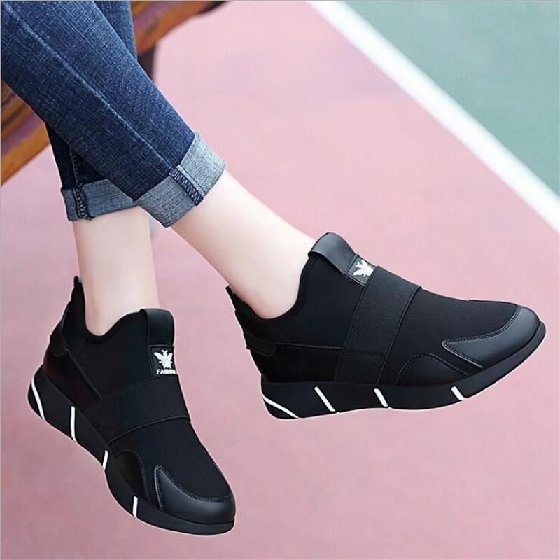 Hot Fashion Women Breathable Walking Mesh Flats Sneakers