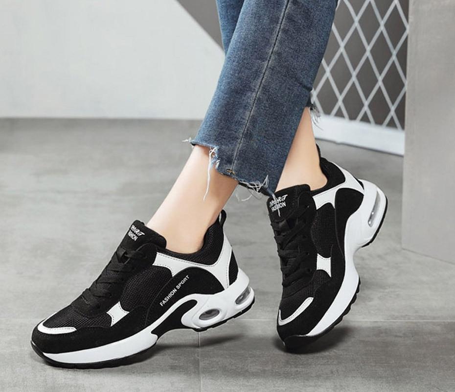 Breathable Air Mesh Women Casual Shoes Fashion Lace Up Sneakers