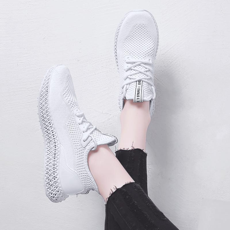 Best Seller Women 4D Soles Flyknit Mesh Breathable Sneakers