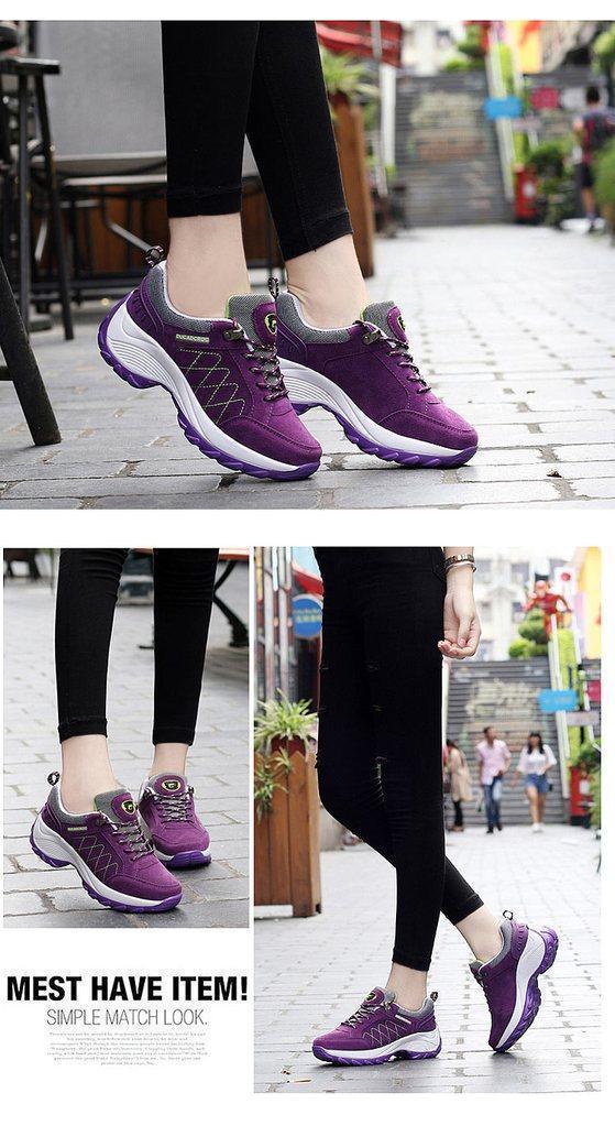 Hot Fashion Lace-up Shock-absorbing Non-slip Women Sneakers