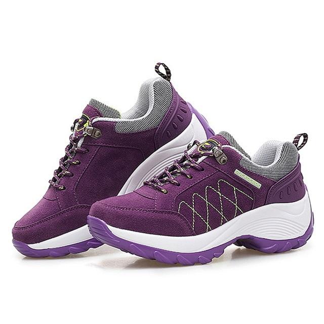 Hot Fashion Lace-up Shock-absorbing Non-slip Women Sneakers