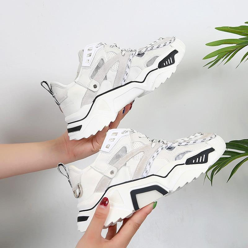 Women Fashion Dad Shoes Platform Chunky Sneakers