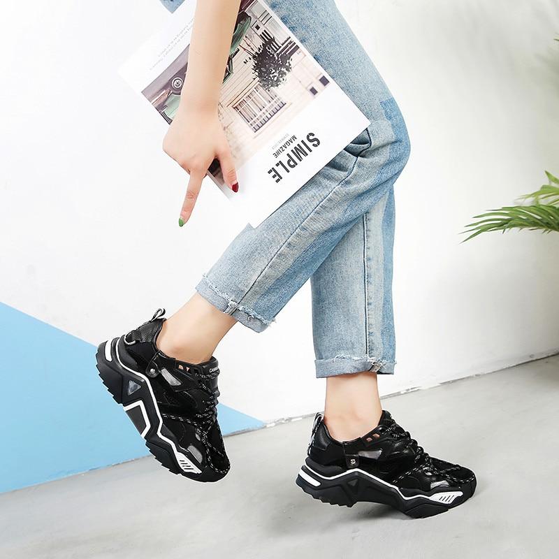 Women Fashion Dad Shoes Platform Chunky Sneakers