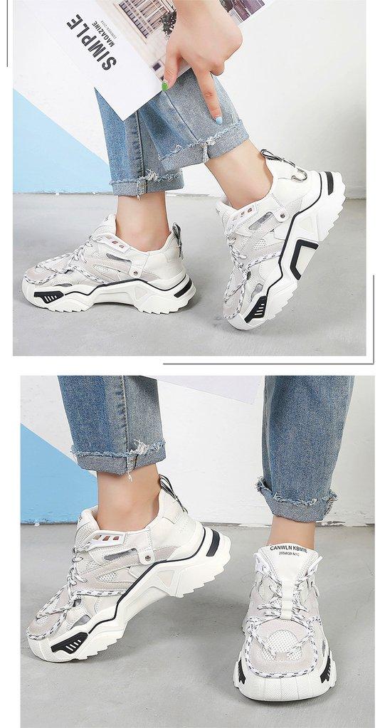 Women Fashion Dad Shoes Platform Chunky Sneakers