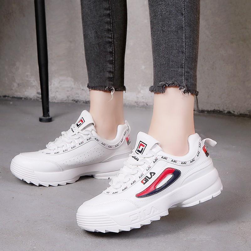 Limited Design Women Fashion Lace Up Leather Sneakers
