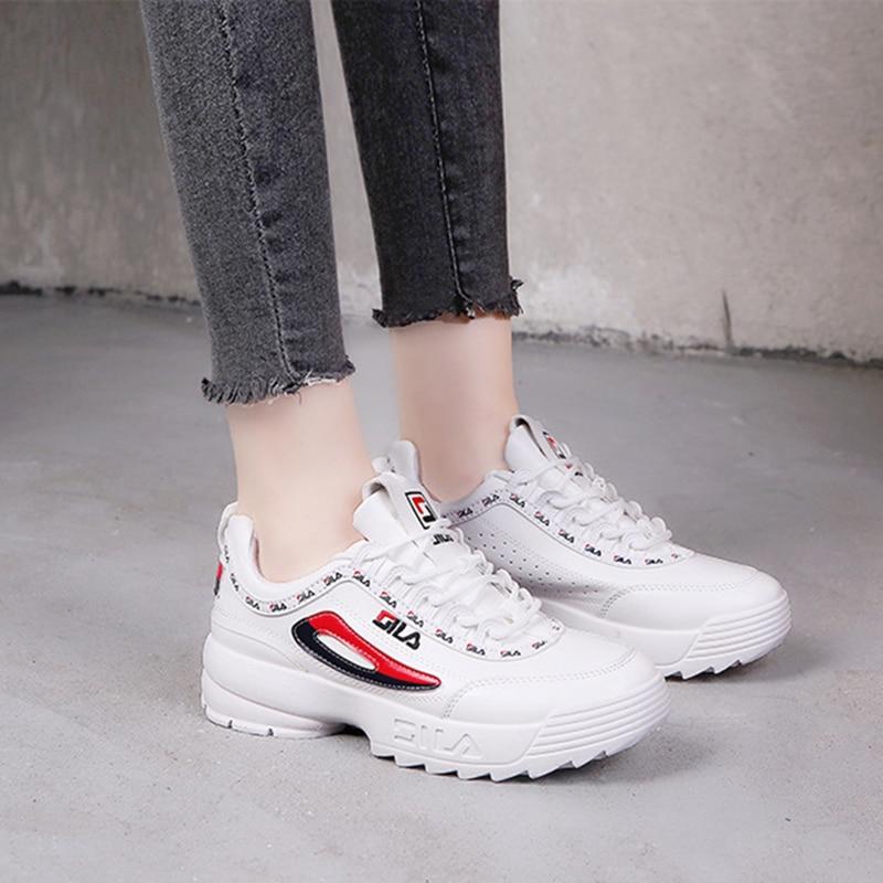 Limited Design Women Fashion Lace Up Leather Sneakers