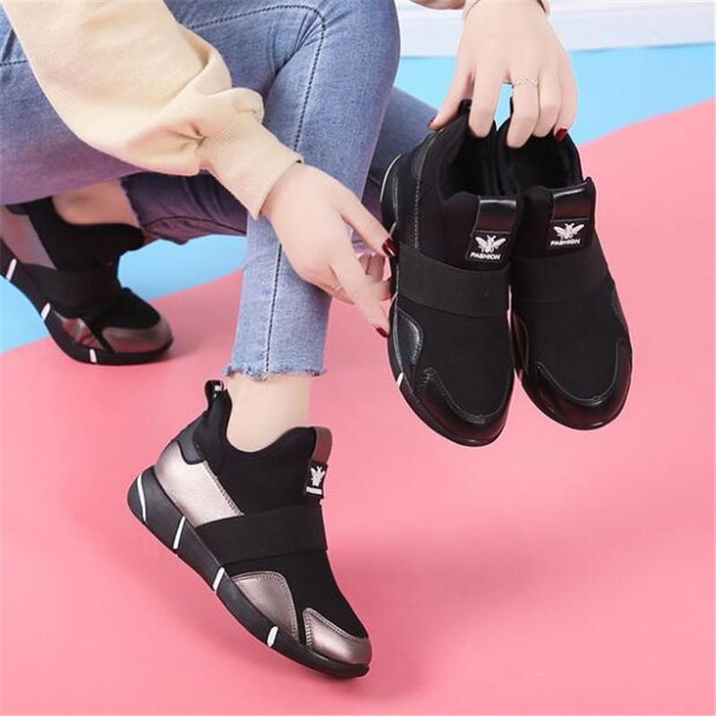 Women Fashion Breathable Walking Mesh Flats Sneakers