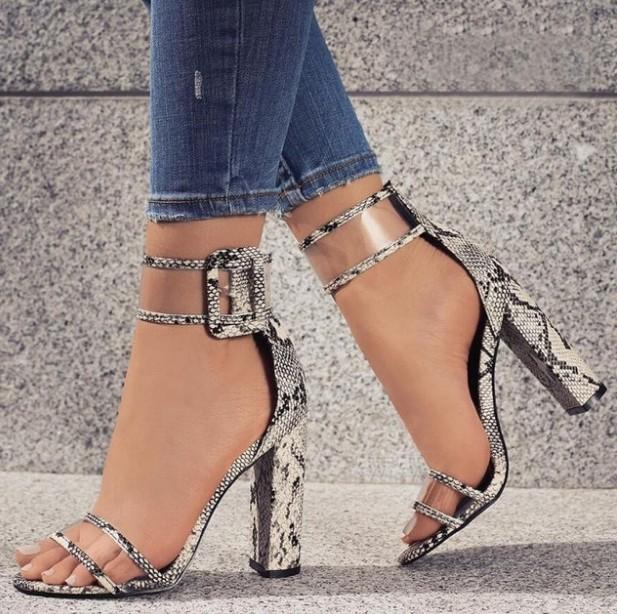 Women's Summer Strap High-Heeled Sandals