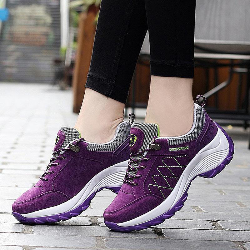 Limited Design Women Lace-Up Comfortable Platform Sneakers