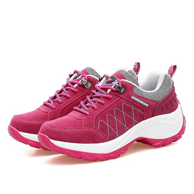 Limited Design Women Lace-Up Comfortable Platform Sneakers