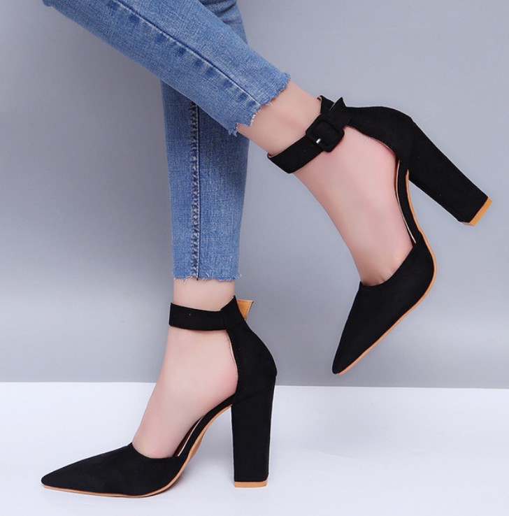 Women Summer High Heel Sandals With Pointed Toe